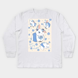 Blueberry Muffin Bunny! Kids Long Sleeve T-Shirt